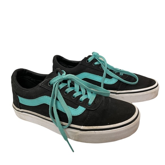 Vans Shoes - VANS lo top black teal shoes